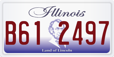 IL license plate B612497