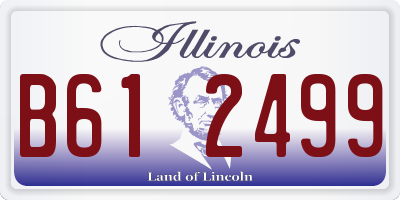 IL license plate B612499