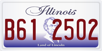 IL license plate B612502