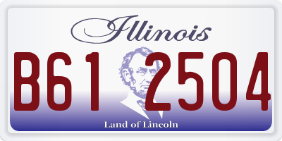IL license plate B612504