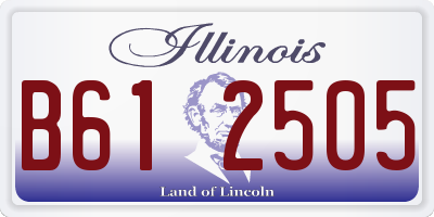 IL license plate B612505