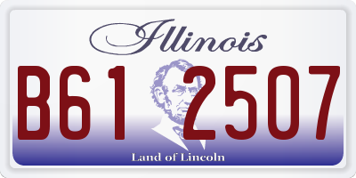 IL license plate B612507
