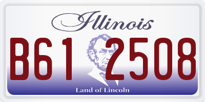IL license plate B612508