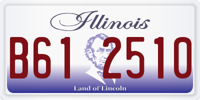 IL license plate B612510