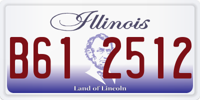 IL license plate B612512
