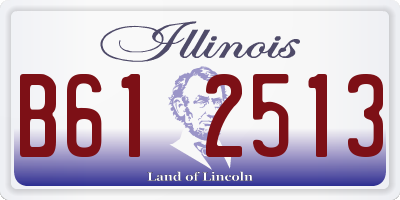 IL license plate B612513