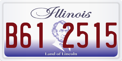 IL license plate B612515