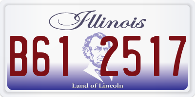 IL license plate B612517