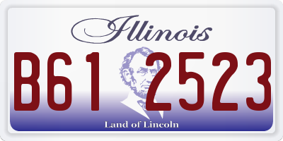 IL license plate B612523