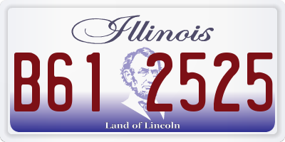 IL license plate B612525