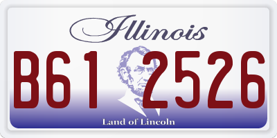 IL license plate B612526