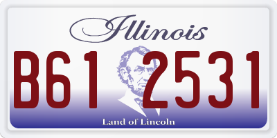 IL license plate B612531