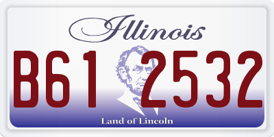 IL license plate B612532