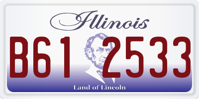 IL license plate B612533
