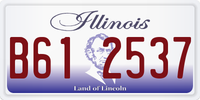 IL license plate B612537