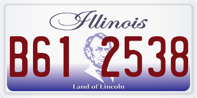 IL license plate B612538
