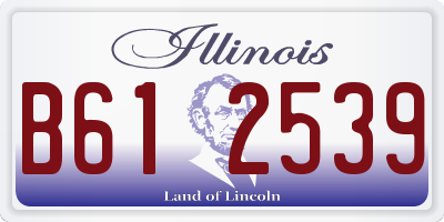 IL license plate B612539