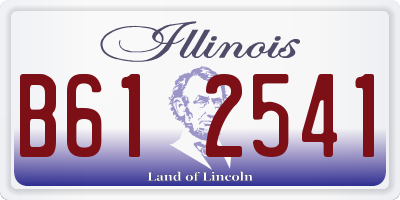 IL license plate B612541