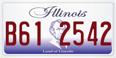 IL license plate B612542