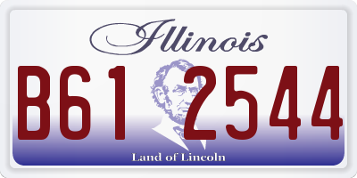 IL license plate B612544