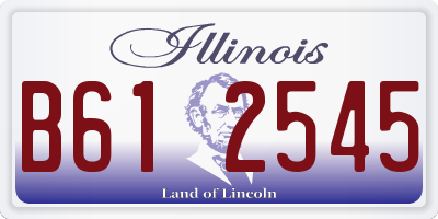 IL license plate B612545