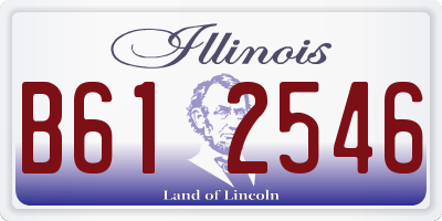 IL license plate B612546