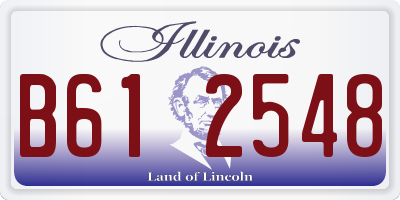 IL license plate B612548