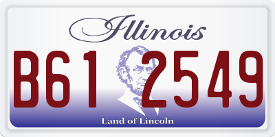IL license plate B612549