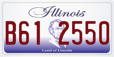 IL license plate B612550