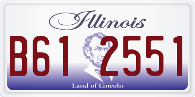 IL license plate B612551