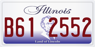 IL license plate B612552