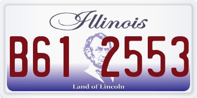 IL license plate B612553