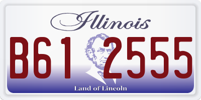 IL license plate B612555