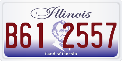 IL license plate B612557