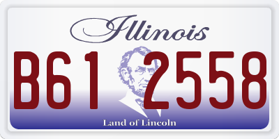 IL license plate B612558