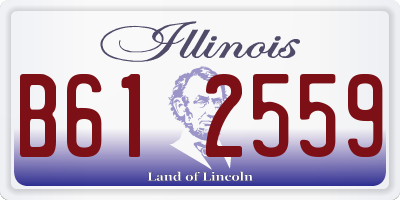 IL license plate B612559