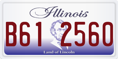 IL license plate B612560