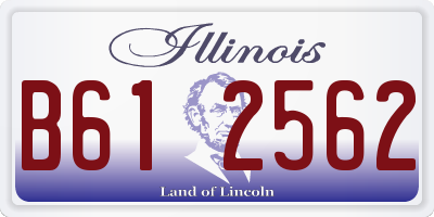 IL license plate B612562