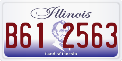 IL license plate B612563