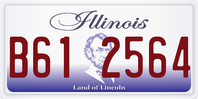 IL license plate B612564