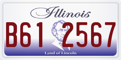 IL license plate B612567