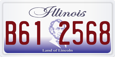 IL license plate B612568