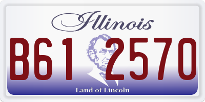 IL license plate B612570