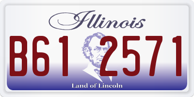 IL license plate B612571