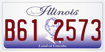 IL license plate B612573