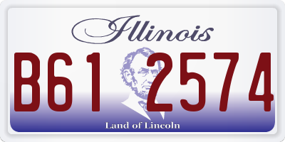 IL license plate B612574