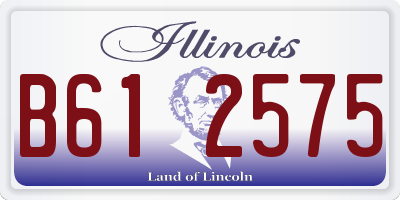 IL license plate B612575