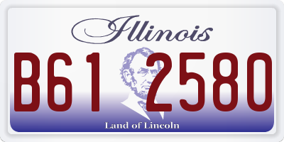 IL license plate B612580