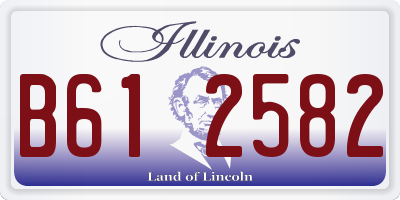 IL license plate B612582