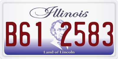 IL license plate B612583